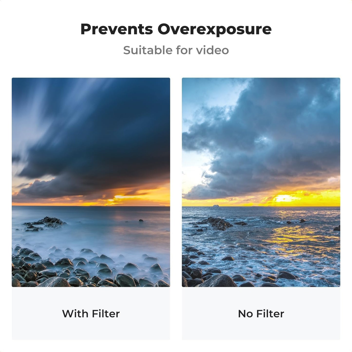67Mm Variable ND Lens Filter ND8-ND128 (3-7 Stop) Waterproof VND Filter with 28 Multi-Coatings for Camera Lens (Nano-X Series)