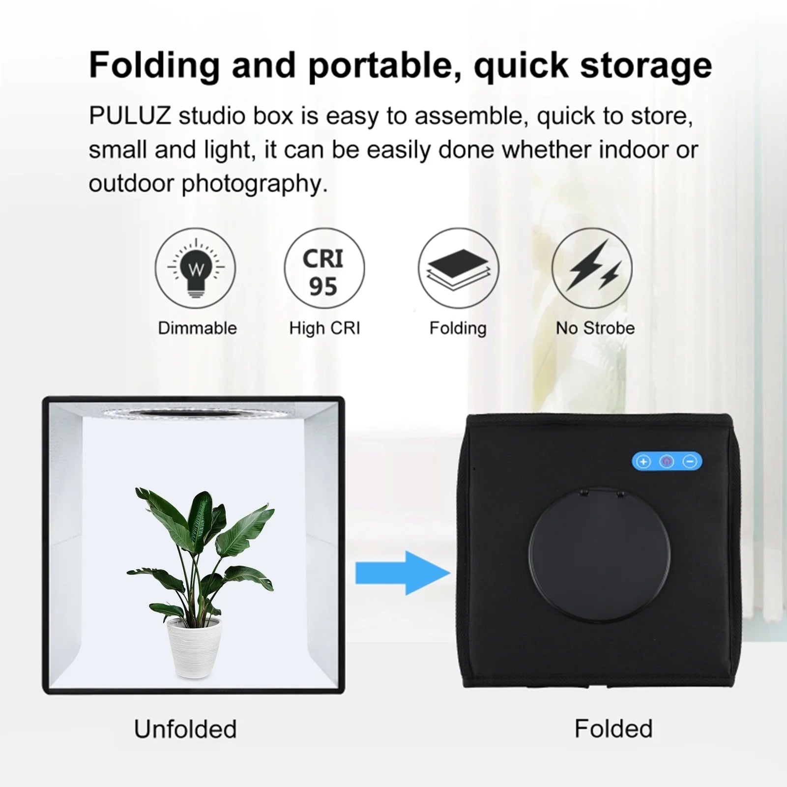 Soft Box Set Portable Folding Photo Lighting Modifier Photography Tent Box with 12 Colors Backdrops